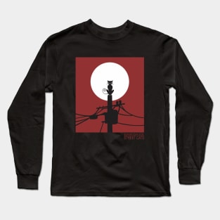 Street Cats in fullmoon Long Sleeve T-Shirt